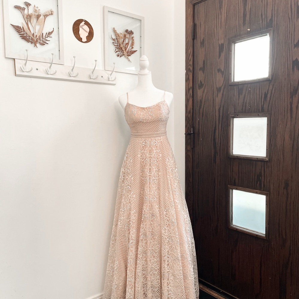 City Studio Champagne Prom Dress